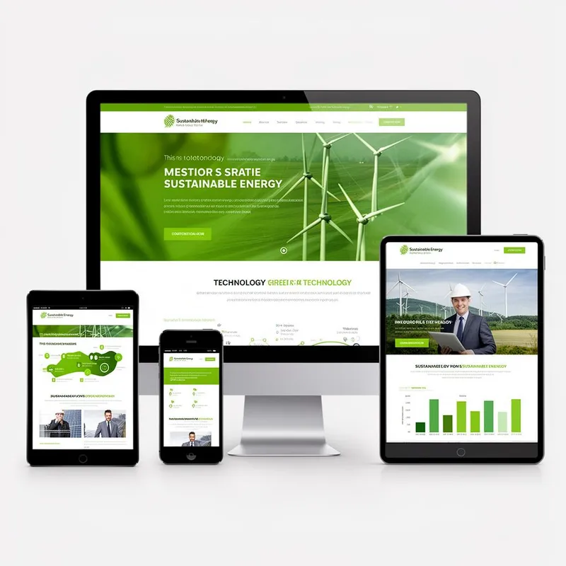 Webdesign-Referenz – GreenTech Solutions, Startup Website